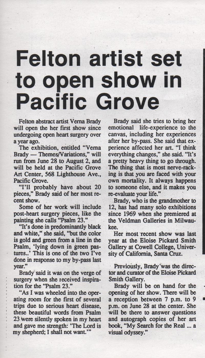pacific grove show article